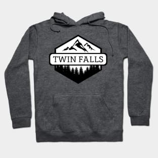 Twin Falls Idaho Mountains and Trees Hoodie